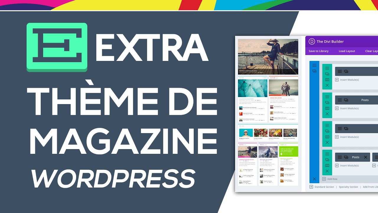 Thème Extra WordPress Elegant Theme : thème pour site magazine