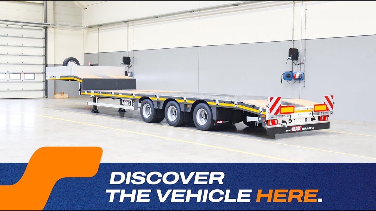 MAX Trailer - MAX100 extendable semi-trailer w/ 3 axles & 9,3m loading platform length