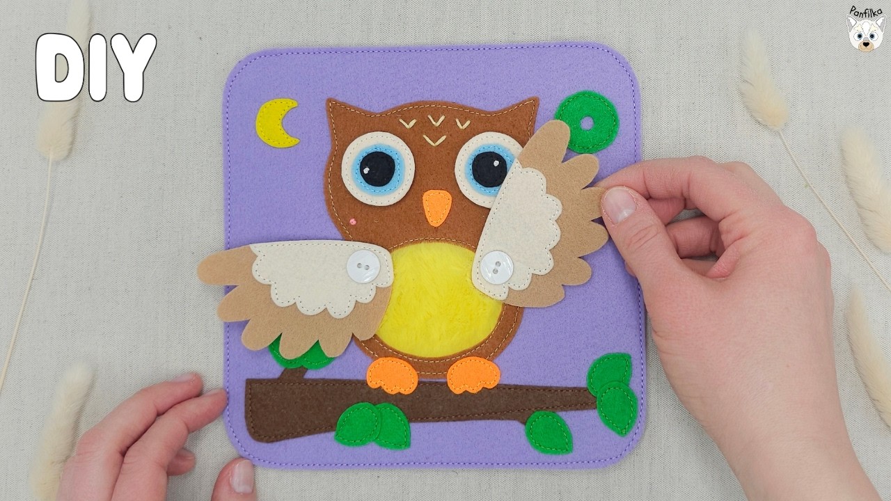 DIY Quiet Book, Owl Page, Step by Step Tutorial