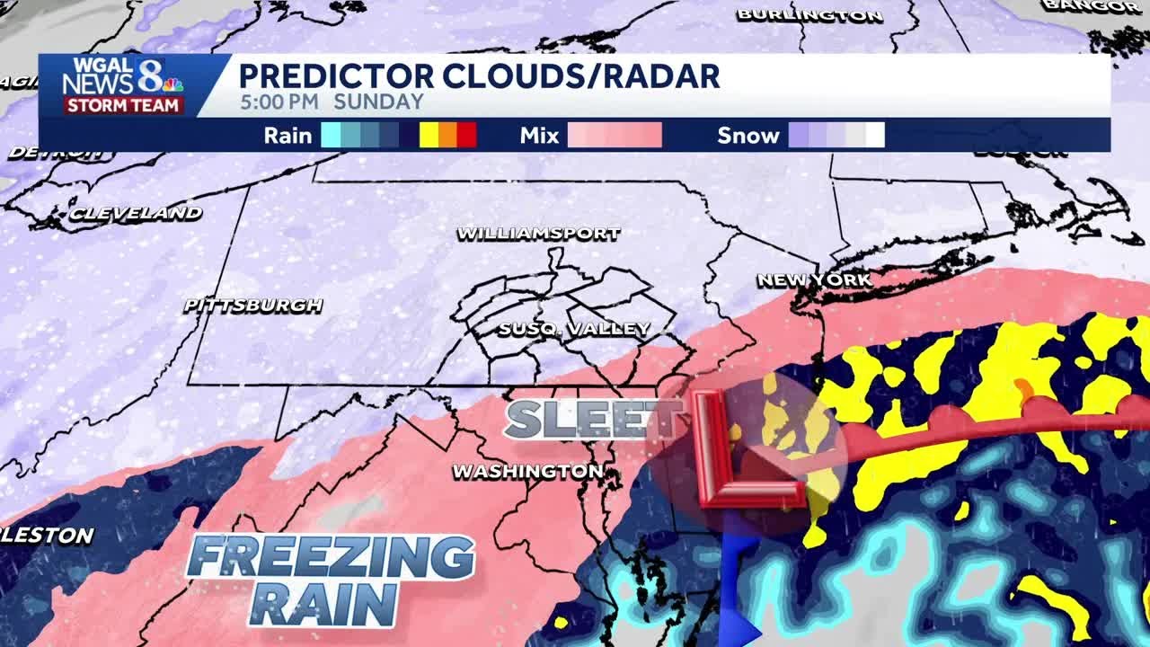 NEW: Hour-by-hour snow projections for South-Central Pa.