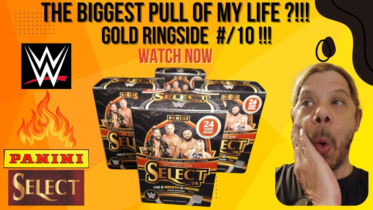(4) 2024 WWE Wrestling Panini Select Blaster Box Rip Ringside Gold /10 Sports Cards