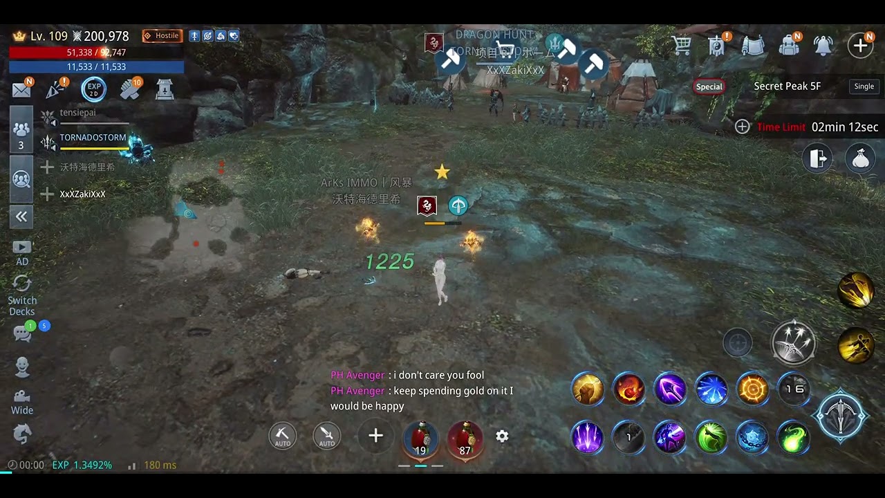 secret peak war in mir4 go lancer and arbalist!
