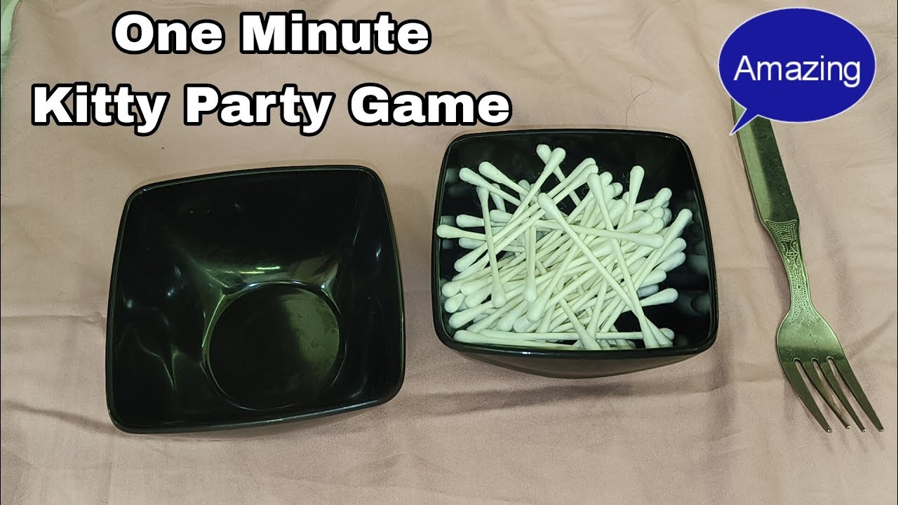 Fork and Ear Buds Game | One Minute Activity Game | Indoor Games With Friends