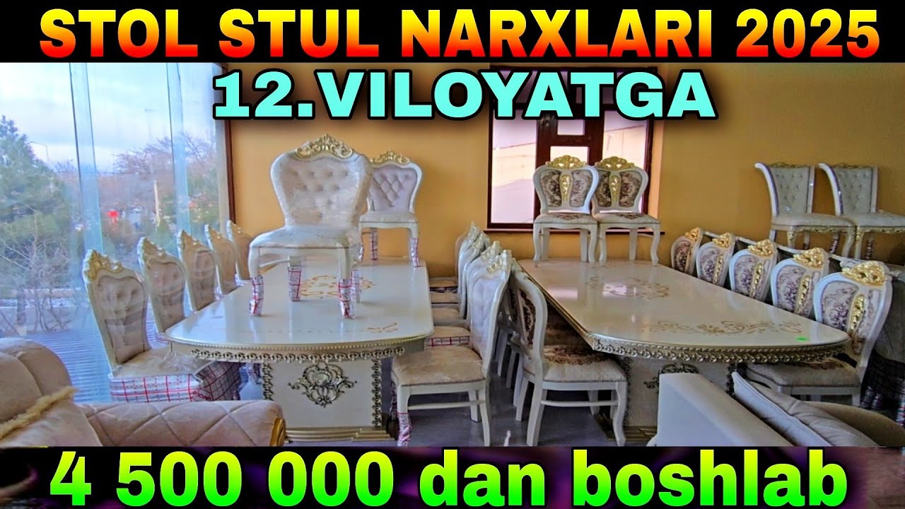 JIZZAX SAMARQAND STOL STUL NARXLARI 2025 KAMOLIDDIN.UZ #2025 #MEBEL
