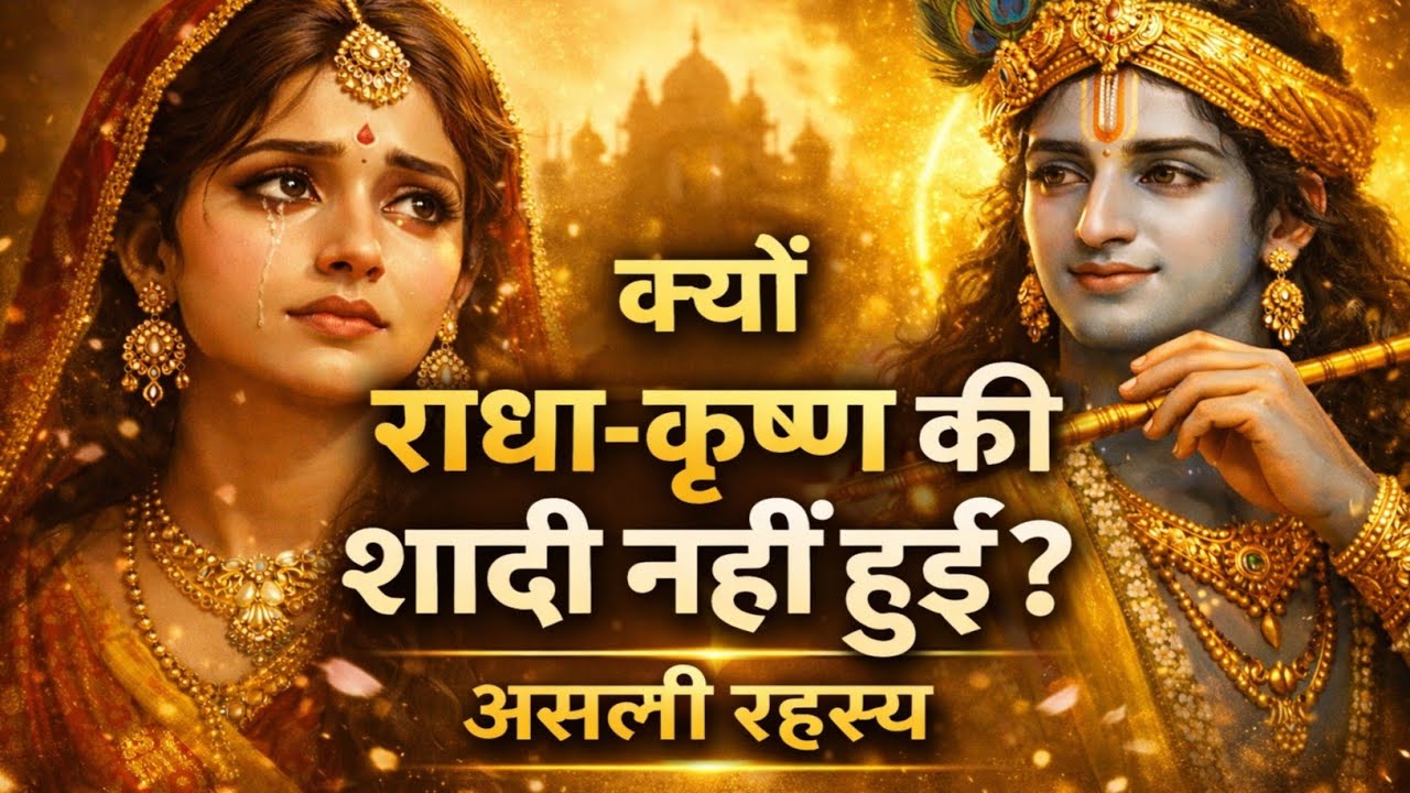 क्यों राधा-कृष्ण की शादी नहीं हुई ? असली रहस्य जो बहुत कम लोग जानते हैं 😱 | Rahsya | #bhakti #story 
