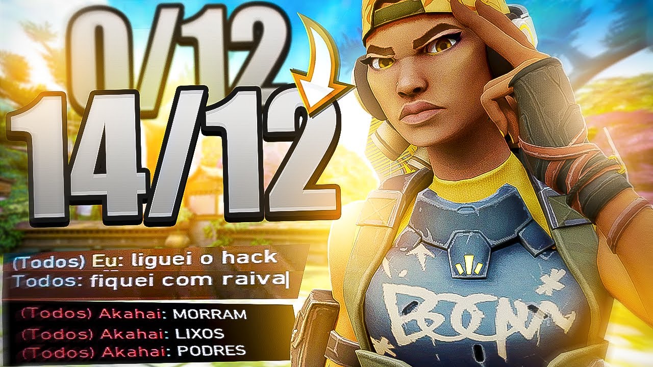 DEIXEI FAZER 12x0 e VIREI pra 14x12! — FINGI SER HACK! *RAGE TOTAL*