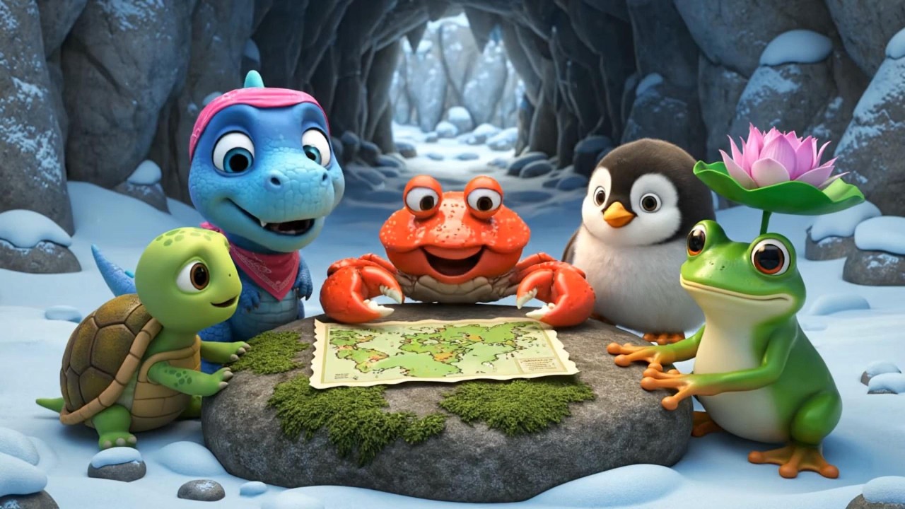 Dino, Turtle & Crab: Unlocking the Mystery of the Ancient Map & The Journey to Find the Coral Crown!