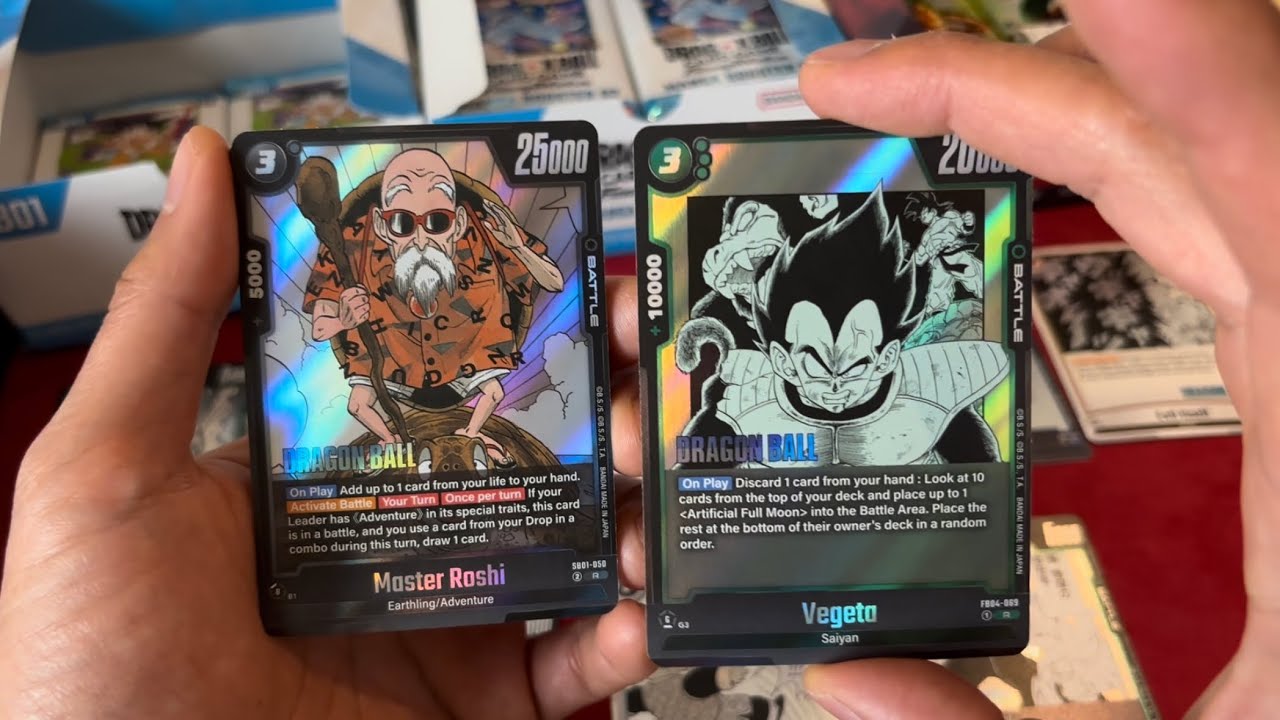SB01 Pack #16 – NO SCR / NO SR… Still a Great Pack! 🔥 Vegeta & Master Roshi Rares