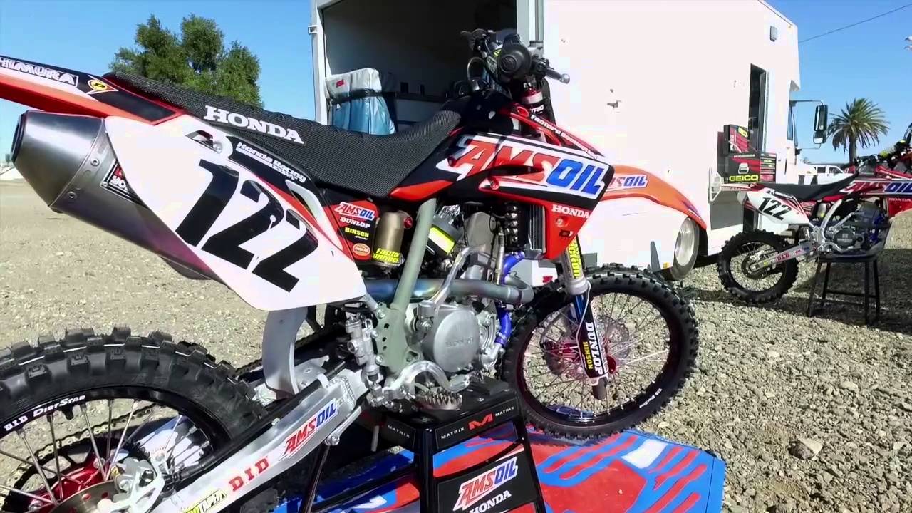 Внутри Honda CRF150R с системой впрыска топлива от Amsoil Honda