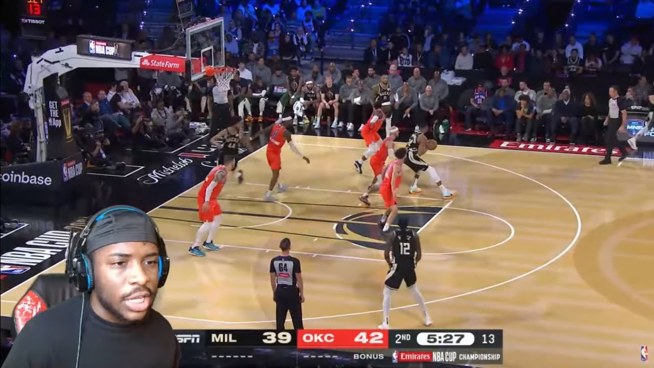 REACTING TO BUCKS vs THUNDER Full Game Highlights!