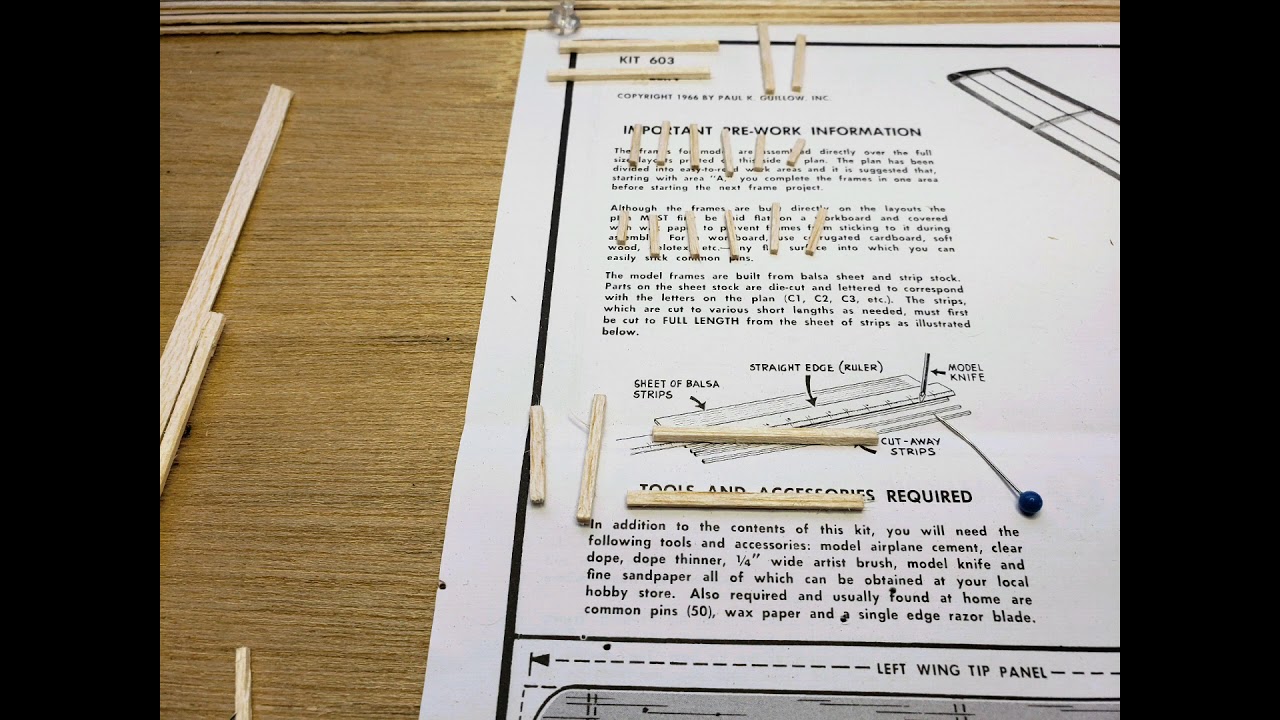 Guillow's Javelin  Kit 603    build and fly