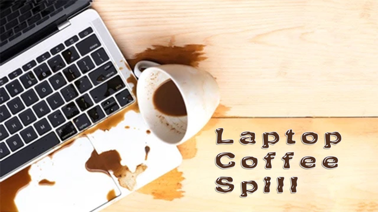 Laptop coffee spilled