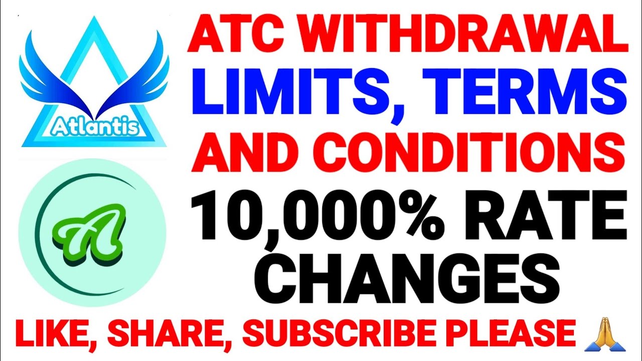 #ATC withdrawal successful turm and Conditions. @problemcare #Atlantis