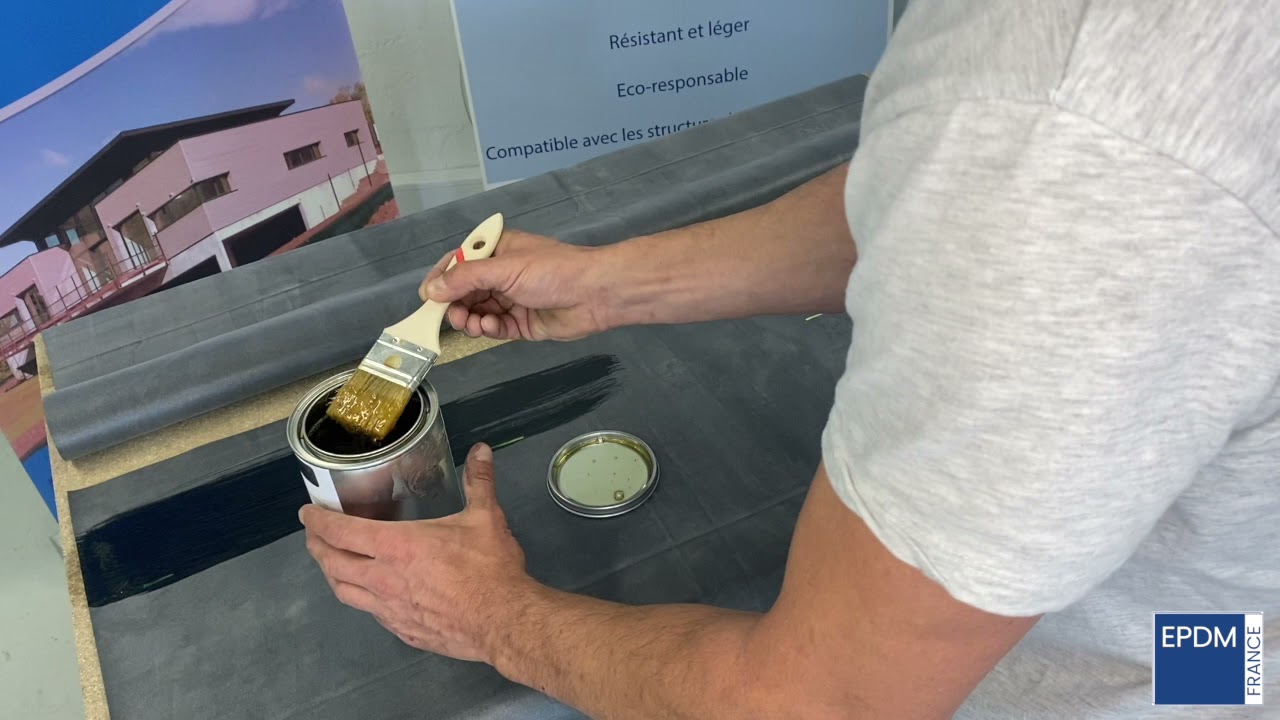 Tutoriel : Jonction Deux Membranes EPDM avec primaire et bande de joint | EPDM France