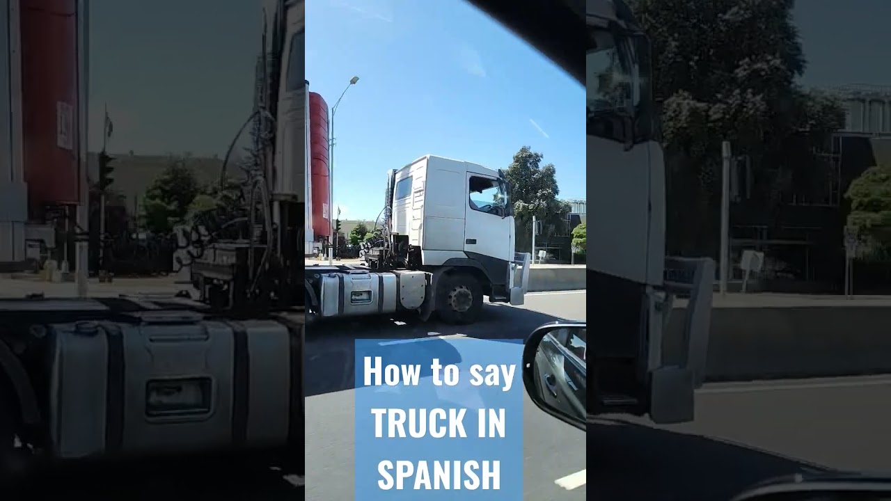 How to say TRUCK IN SPANISH #shorts #spanishvocabulary #spanishvocab #spanishwords #espa&ntilde;ol