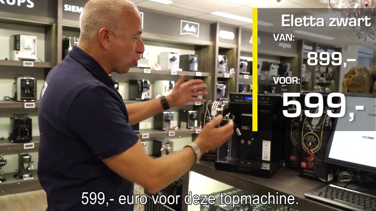 DeLonghi Eletta Cappuccino ECAM 44.660.B van 899,- voor 599,- | weekendknaller