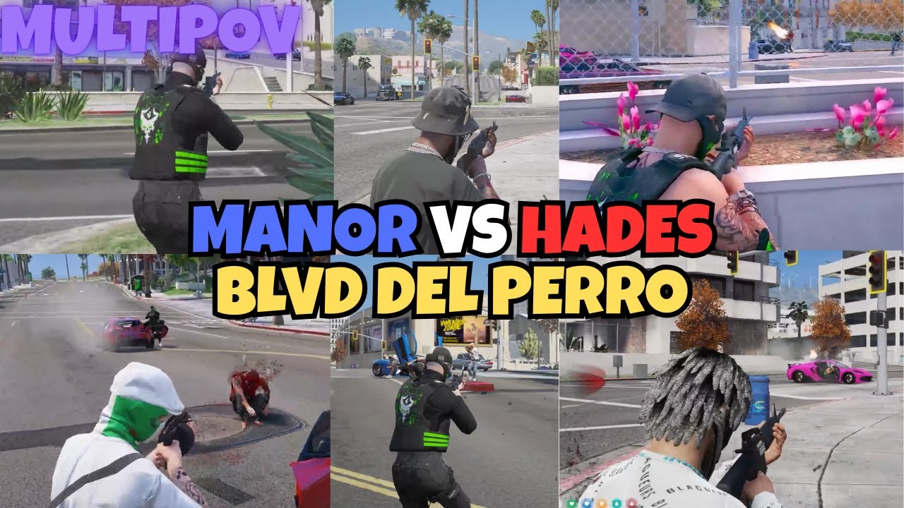 MANOR VS HADES at Boulevard Del Perro (Fight #3) | MULTIPOV | NOPIXEL 4.0 GTA RP