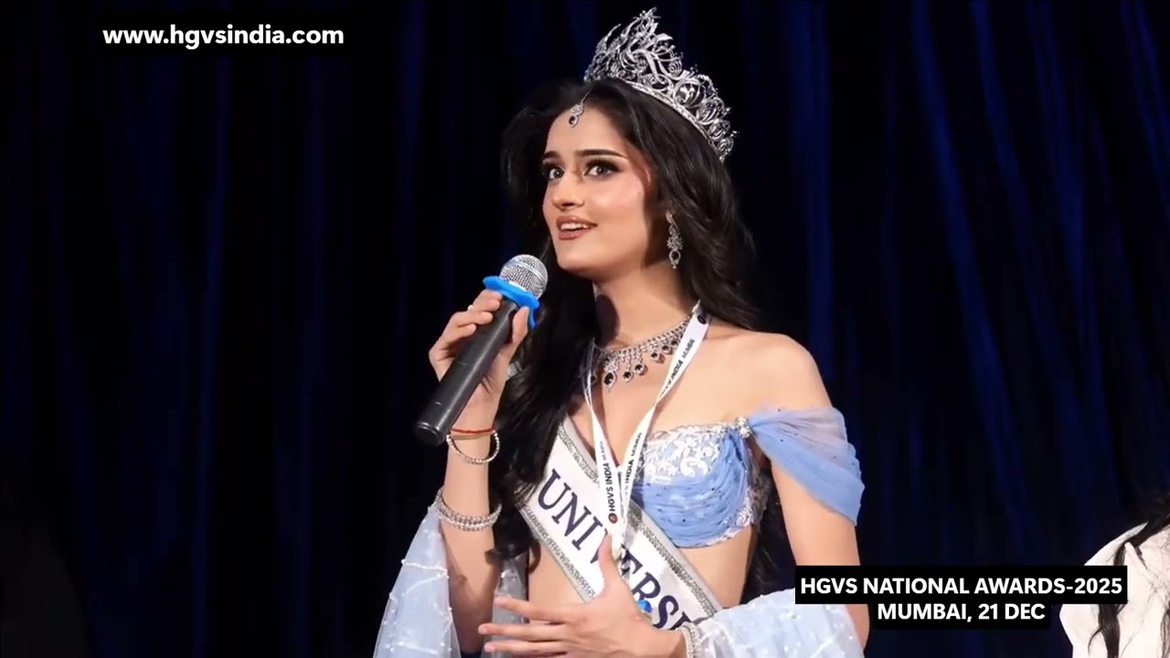 MISS UNIVERSE INDIA 2025 MANIKA VISHWAKARMA  | HGVS NATIONAL AWARDS |  DAY 2
