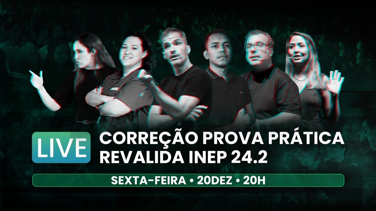 Live de correção da Prova Prática | Revalida INEP | 2024.2