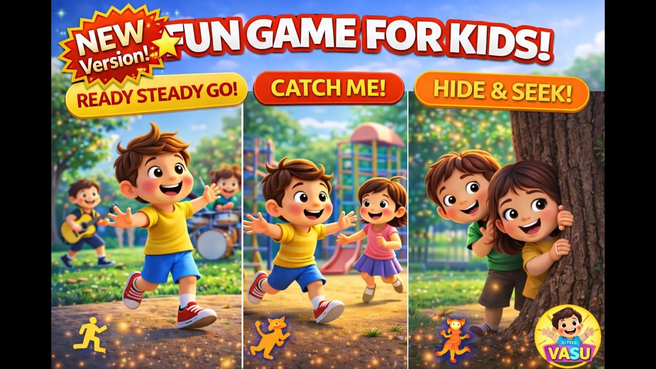 Fun Game Songs for Kids 🎮 | Running, Jumping & Action Songs Collection