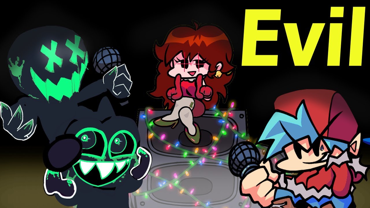 FRIDAY NIGHT FUNKIN' mod Corruption Retold Evil Skid, and Pump VS Bf, and Gf Day 1!