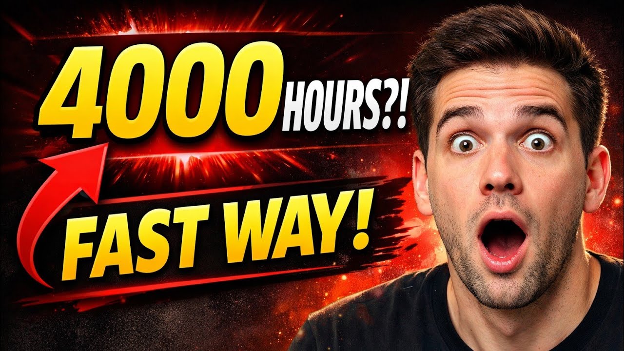 4000 Watch Hours Complete Karne Ka Secret Formula 😳 (Fastest Way 2026)
