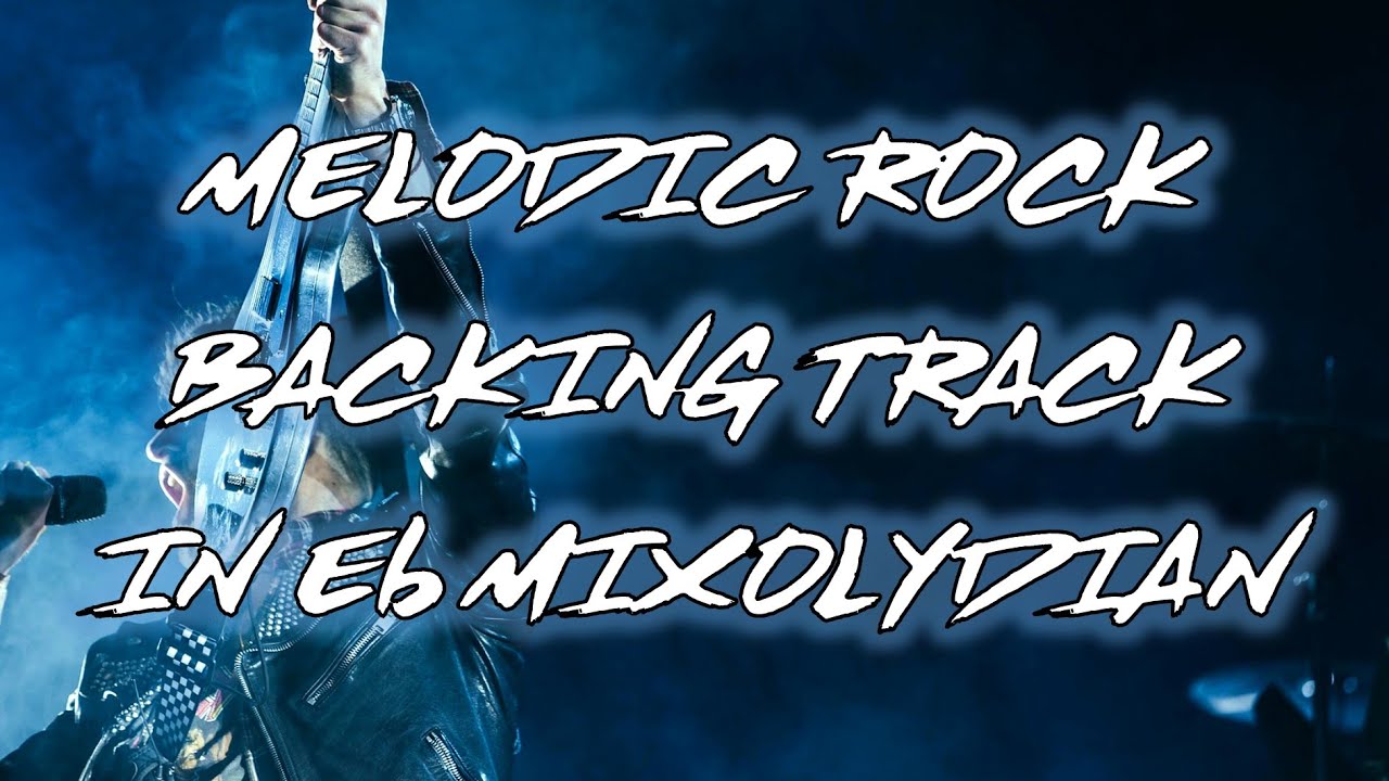 Melodic Rock Jam Track in Eb Mixolydian 🎸 Guitar Backing Track