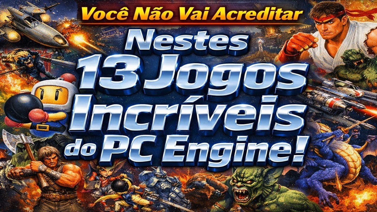 Você Não Vai Acreditar Nestes 13 Jogos Incríveis do PC Engine!