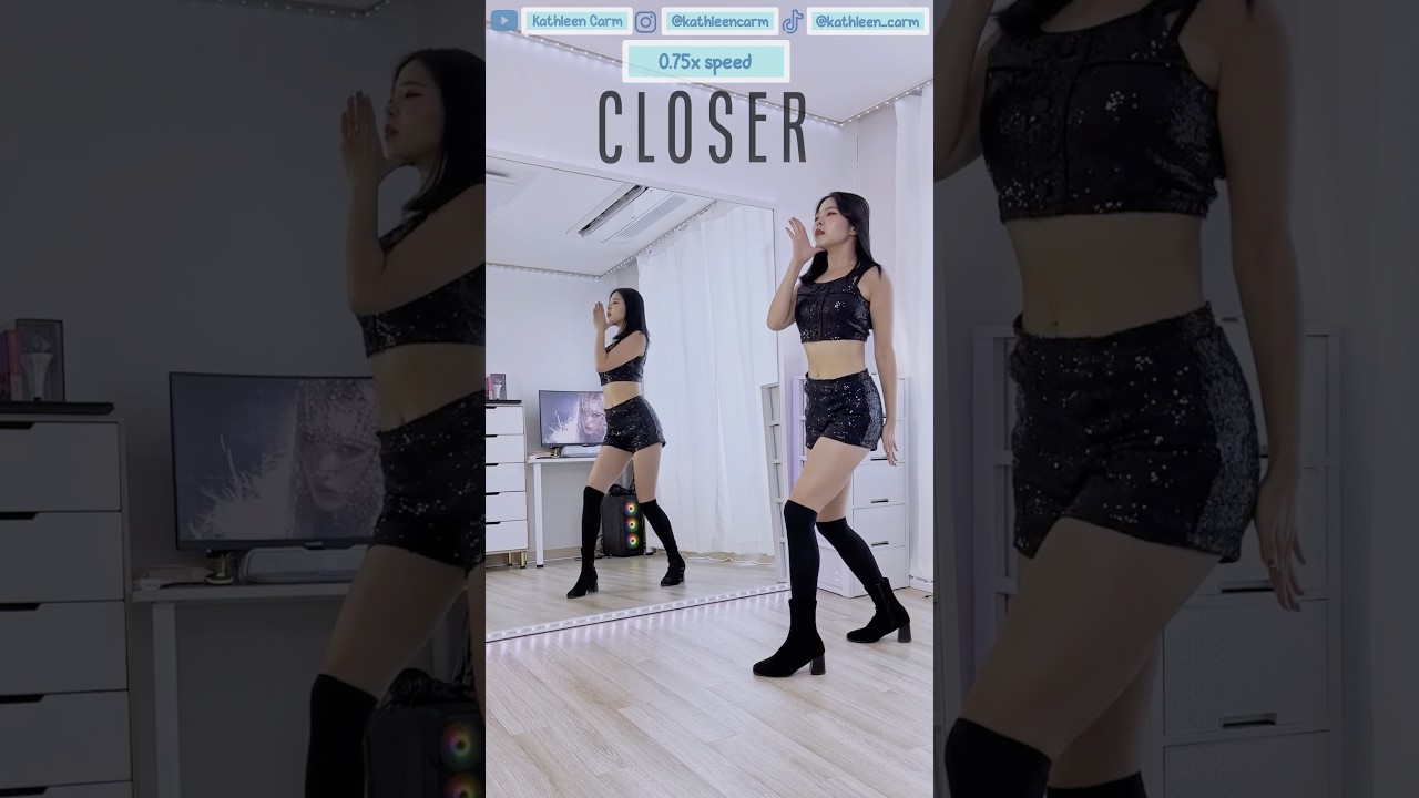 JEON SOMI(전소미) - &lsquo;CLOSER&rsquo; #dancetutorial 0.75x Slow Music #dancecover #dancechallenge