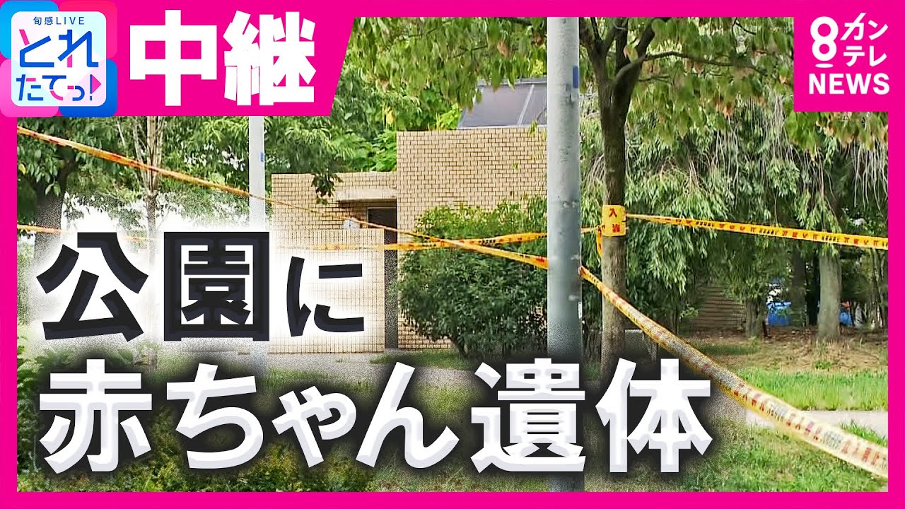 「赤ちゃんが置いてある」大阪・北区　扇町公園で赤ちゃんとみられる遺体見つかる　茂みの中から…警察が死体遺棄事件として捜査　服を着ておらず生後間もないか　梅田から約1kmの公園　〈カンテレNEWS〉