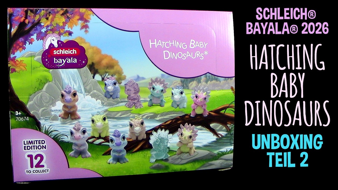 Schleich ® Bayala ® Schlüpfende Baby Dinos / Hatching Baby Dinosaurs - Teil 2 - 12 Dinos Unboxing