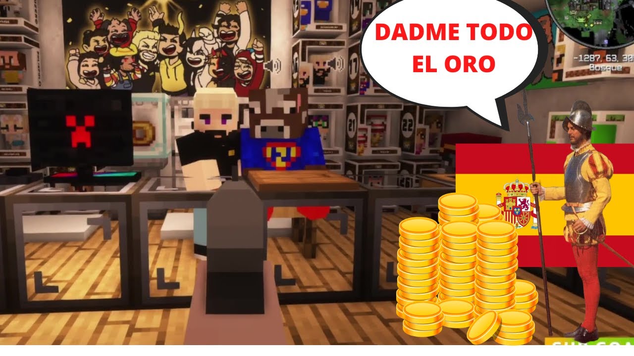 Juansguarnizo se viste de español para atracar la tienda y conseguir todo el oro - Tortillaland 2