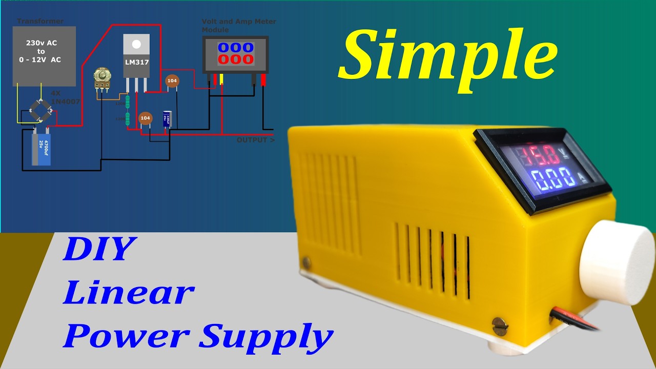How to Make a Variable Power Supply Using LM317 | DC Power Supply
