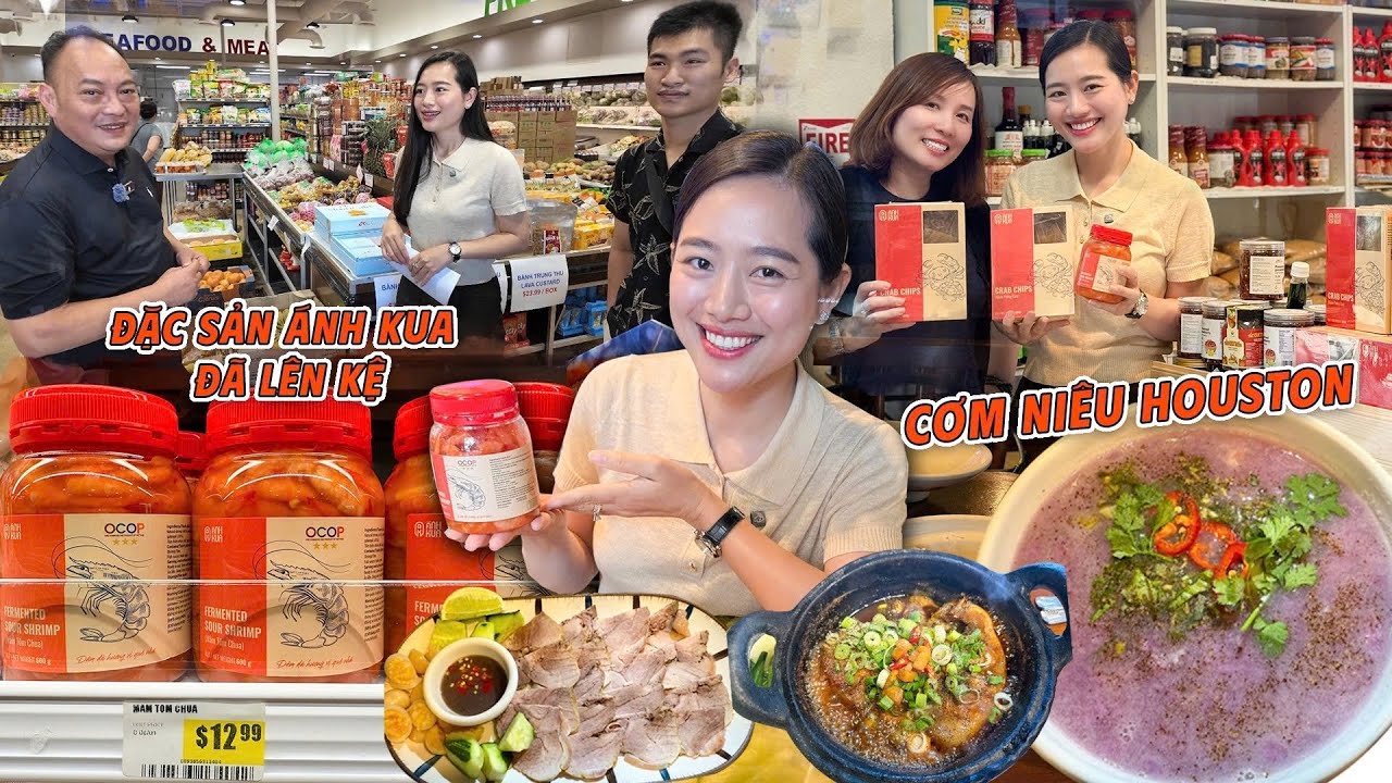 Trở lại Houston đi Chợ Tân Định xem hàng lên kệ, Ăn Cơm Niêu Thịt luộc với Mắm Tôm Chua | ÁNH KUA
