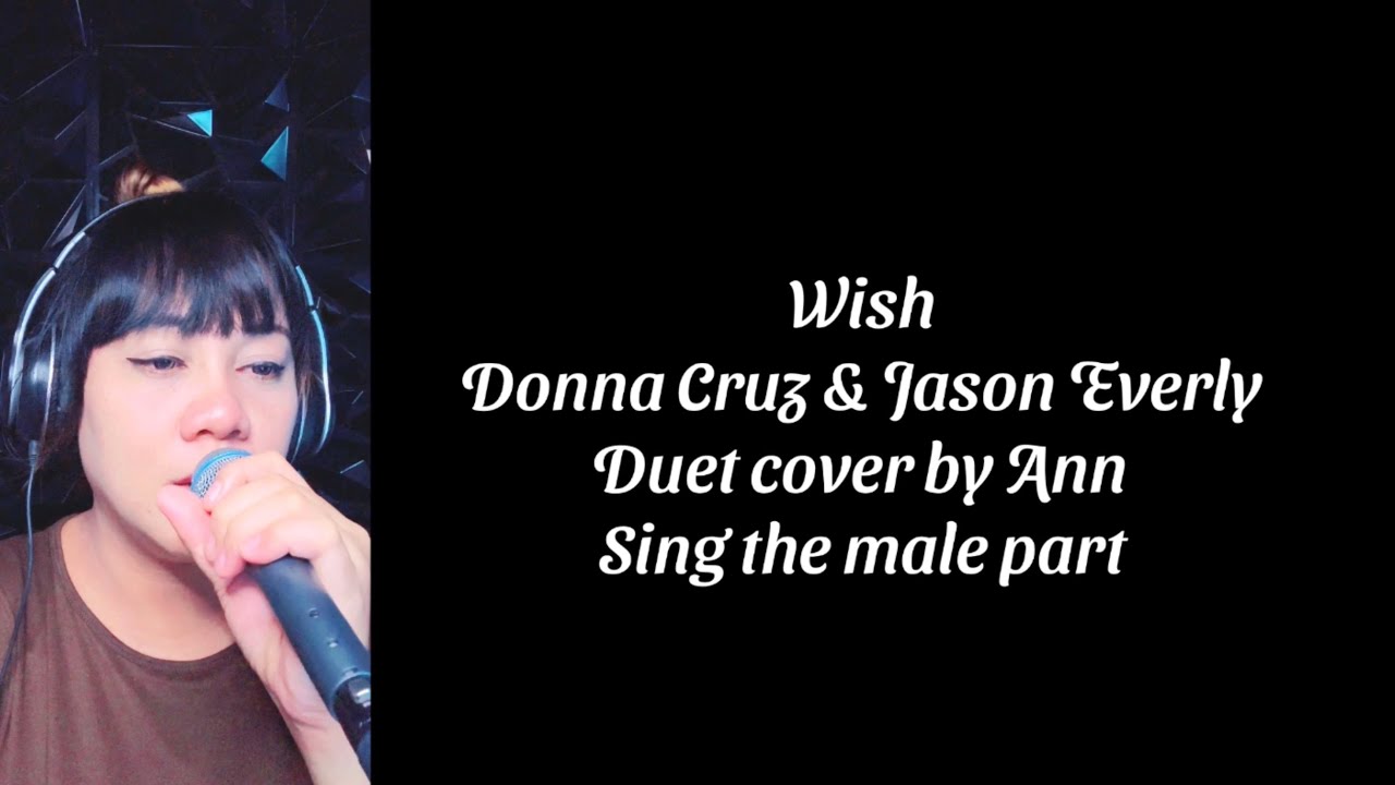 WISH (duet) Donna Cruz & Jason Everly | KARAOKE FEMALE PART ONLY
