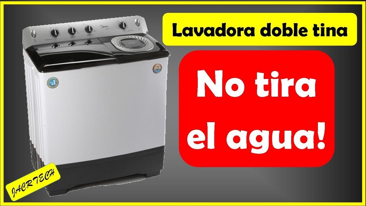 Reparación Lavadora de dos tinas no tira el agua