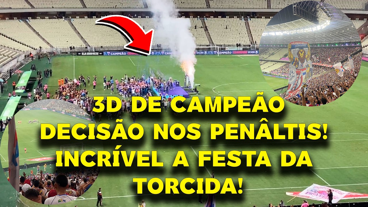 Fortaleza vence Ceará nos pênaltis e conquista título cearense! CAMPEÃO 2026!! Visão da bancada!
