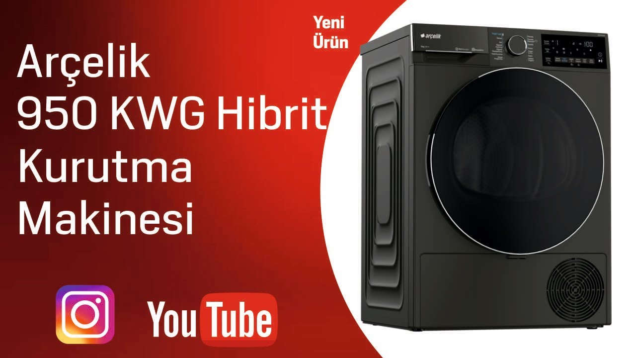 Arçelik 950 KWG Hibrit Kurutma Makinesi- Yeni Ürün