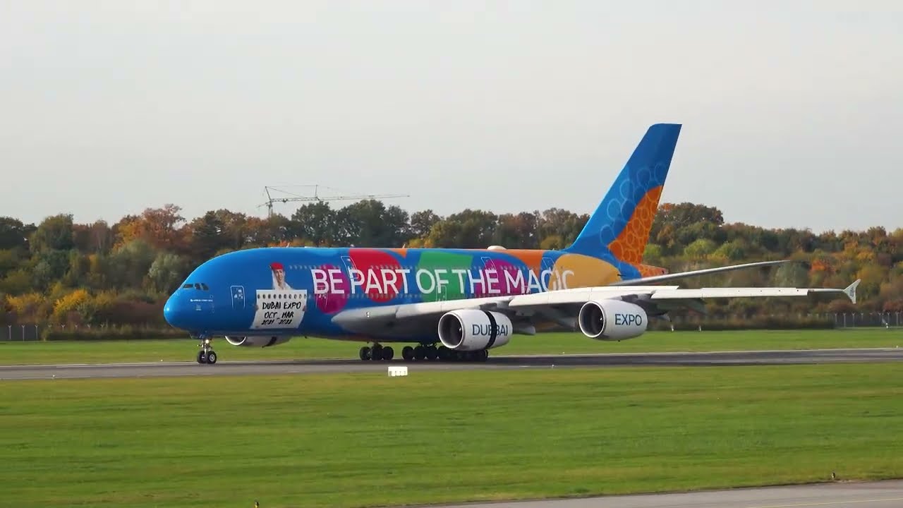 Planespotting Heavy Traffic at Hamburg Airport Emirates A380 , NASA SOFIA