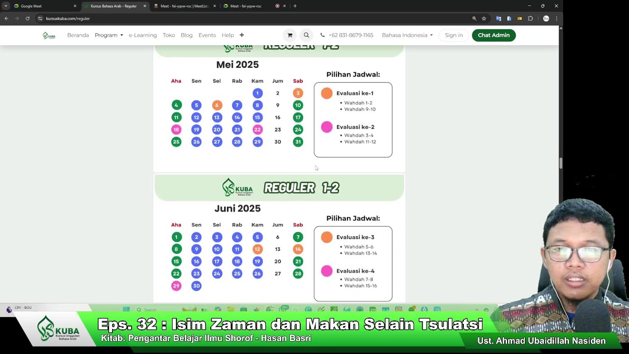 Pengantar Belajar Ilmu Shorof, Eps. 32: Isim Zaman & Makan Selain Tsulatsi