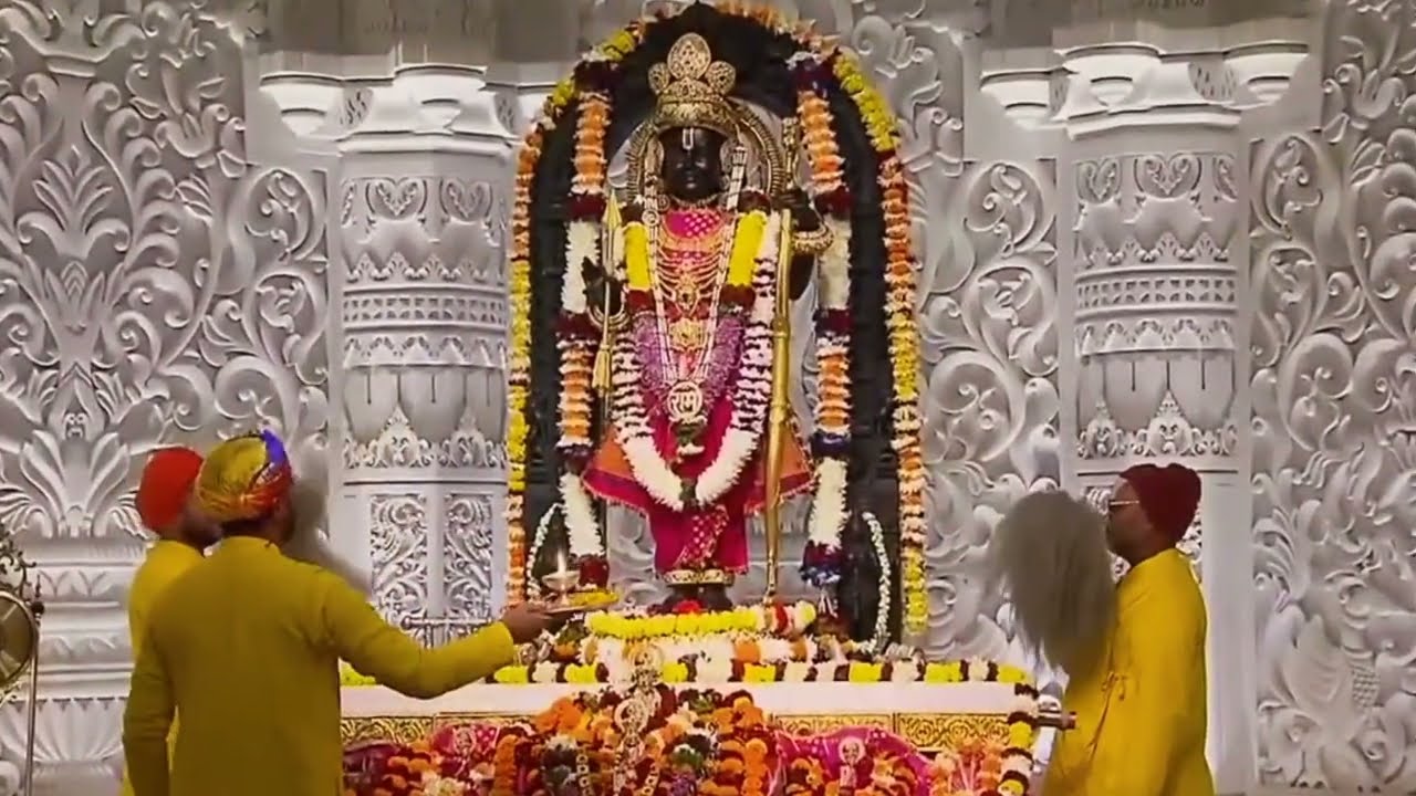 Sunday 5th Jan 2025 श्री राम लला अयोध्या मंगला श्रृंगार आरती दर्शन @shriramlalaayodhyaaartidarshan