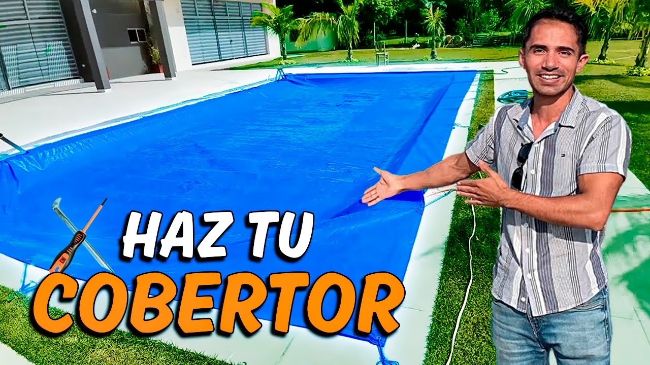 Cómo hacer un cobertor ECONÓMICO Y DURABLE para la piscina  |  expuesta a viento y lluvias