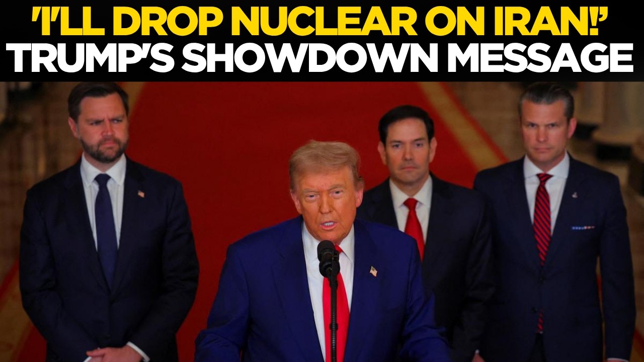 Donald Trump LIVE | 'I'LL DROP NUCLEAR ON IRAN' | US President Drops BOMBSHELL | US News Live