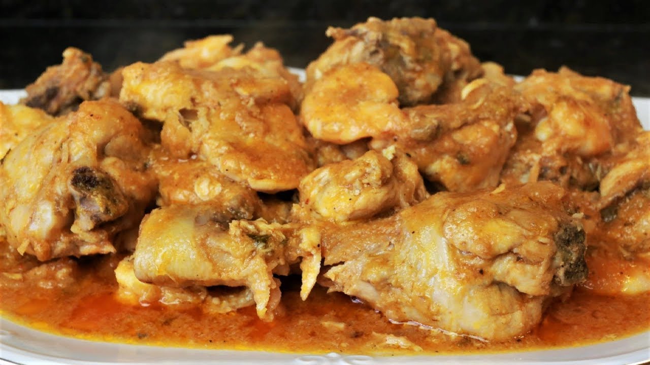 Pollo con langostinos