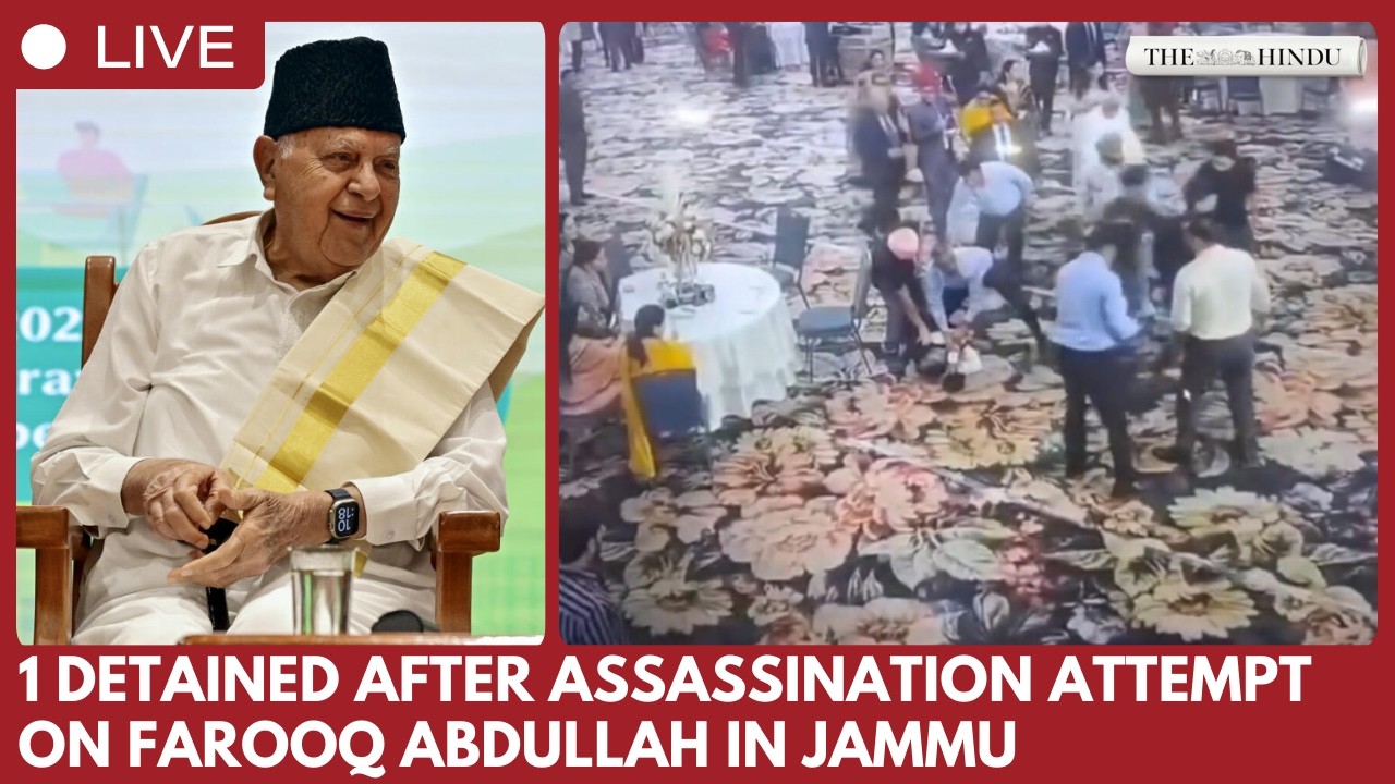 Attempt on Farooq  Abdullah’s life foiled at Jammu wedding, gunman held, leaders safe