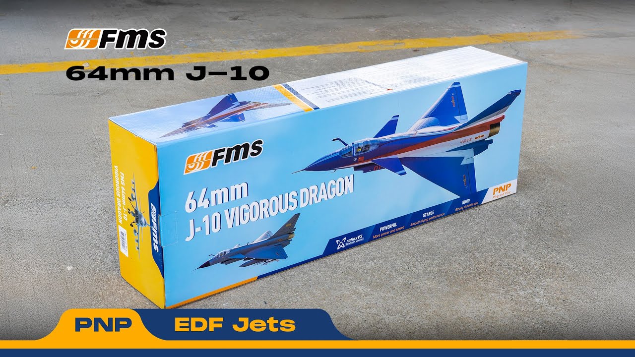 Unboxing the FMS EDF Jet 64mm J-10 – The Ultimate RC Fighter Jet Experience✈️