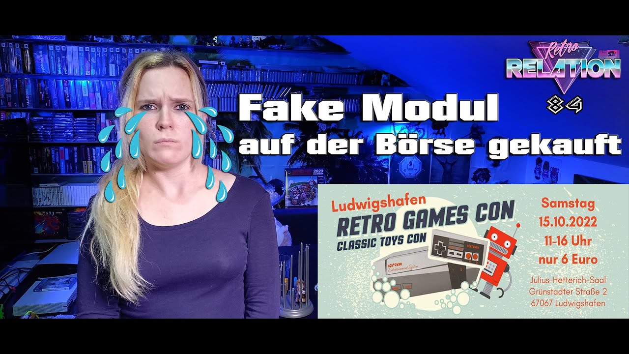 Retro Games Con 15.10.2022 in Ludwigshafen - Fake Modul auf der Börse gekauft