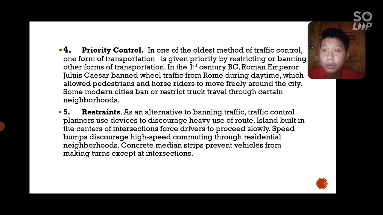 Traffic Law Enforcement part 1: ( Mariano, Rengie T.) FUNDAMENTALS OF TRAFFIC CONTROL