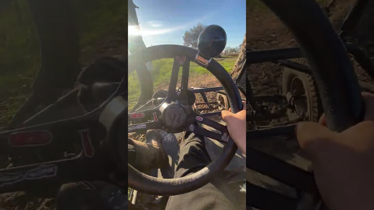 Driving the go kart