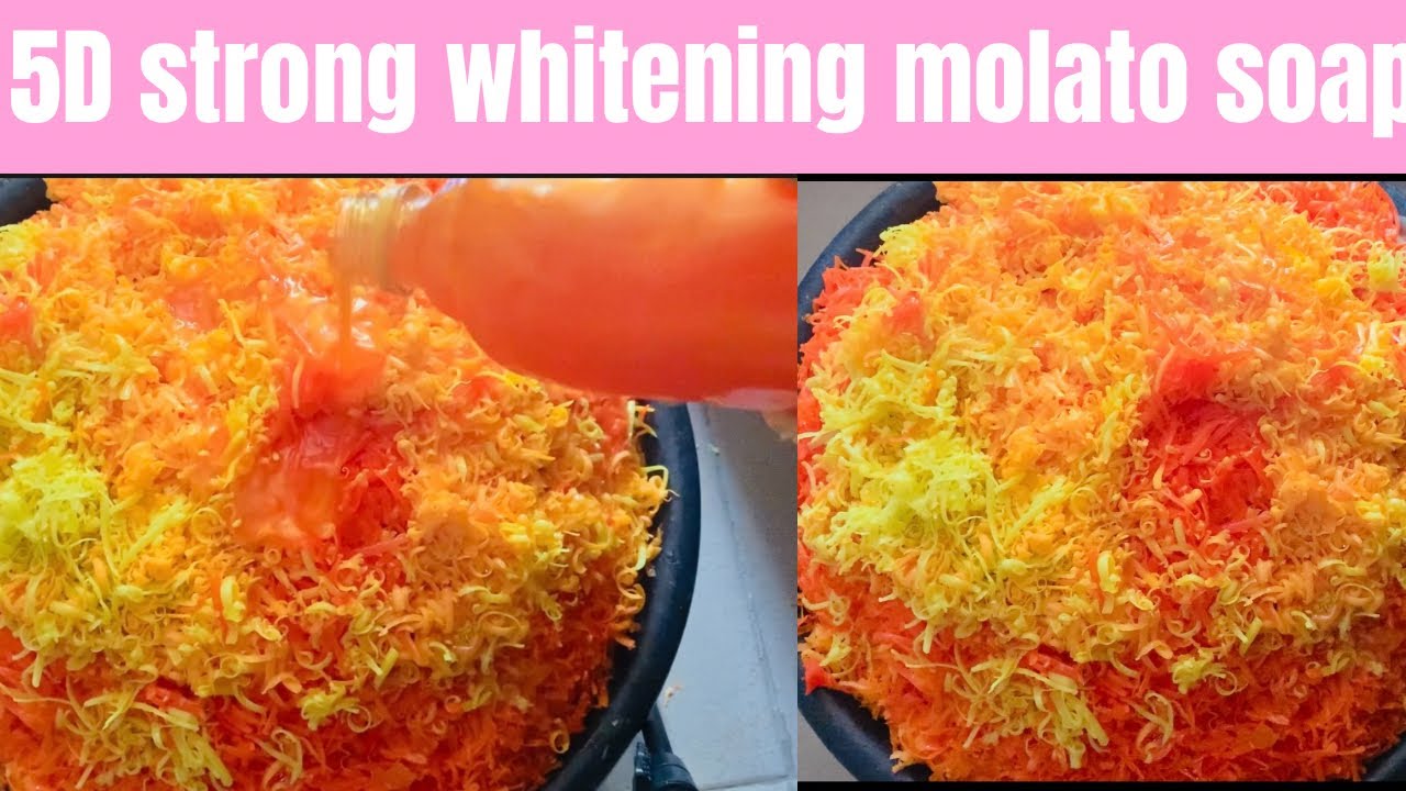 How to make 5D strong whitening molato soap #for sell